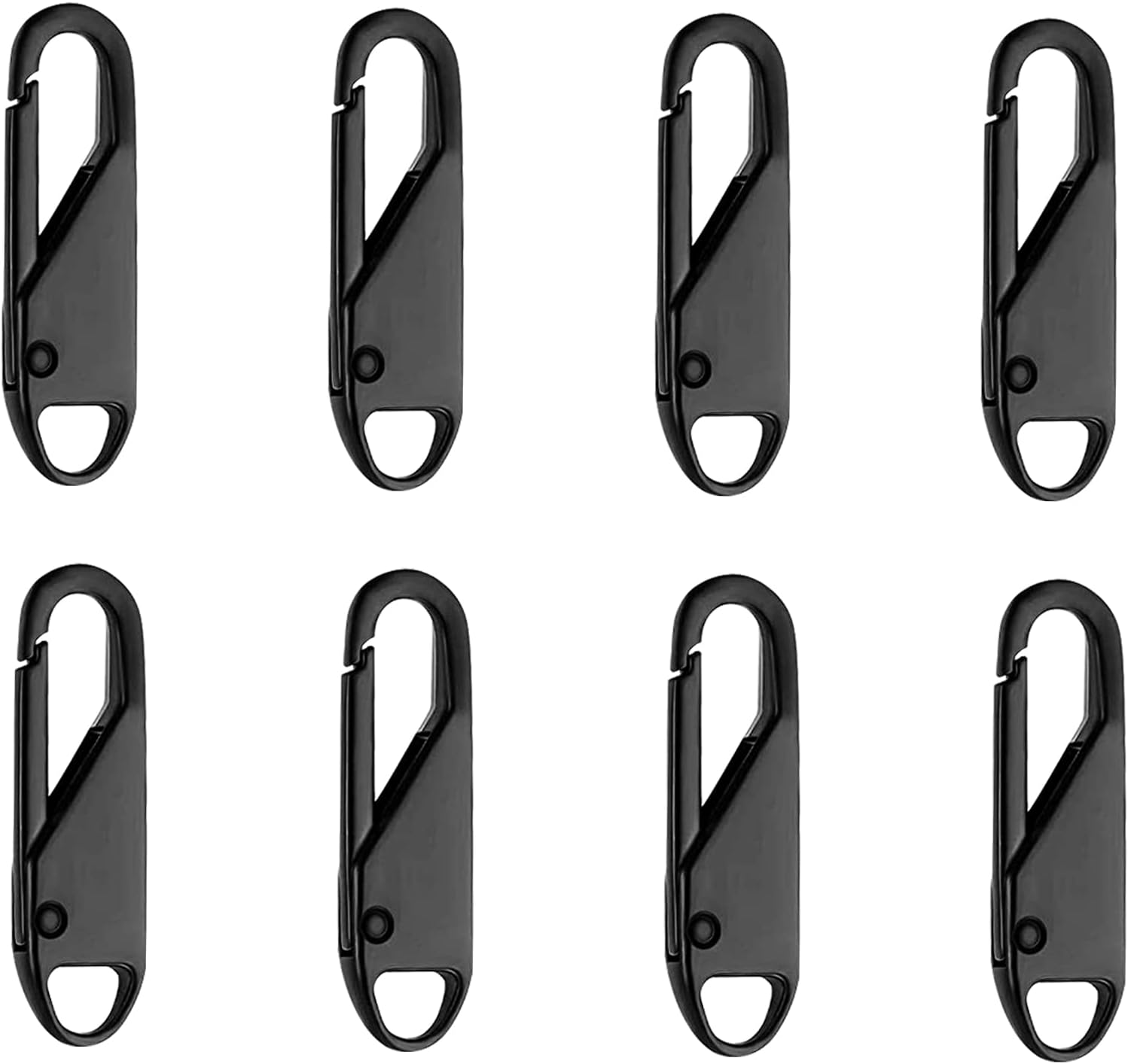8 PCS Zipper Pull Replacement Metal Zipper Gripper Heavy Duty Zipper