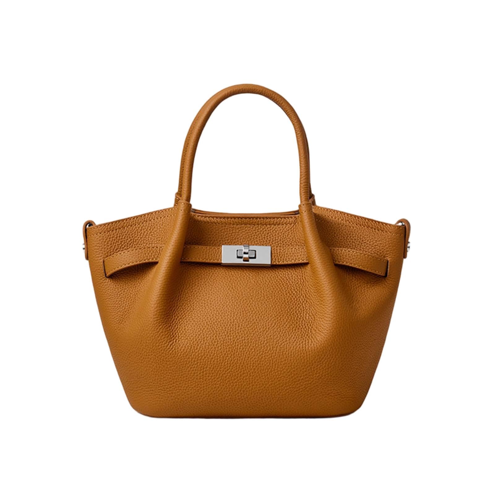 XXDML - Bolsos blancos para mujer, bolsas de cubo, dos asas superiores, 27