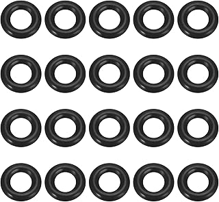 Bettomshin 200Pcs Nitrile Rubber O-Rings, 10mm OD 5mm ID 2.5mm Width, Metric Buna-Nitrile Sealing Gasket Washer for faucet Household Pipeline Pressure Relief Valve Hydraulic Pipeline Black