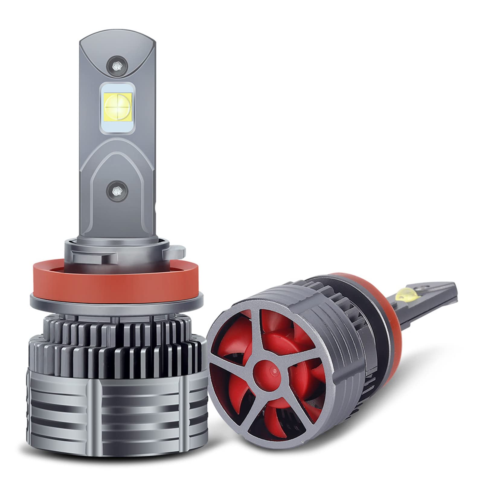 Bombillas LED Super Bright 75W 6000K Reemplazo De Luz LED Blanca Halógena, Paquete De 2,H1