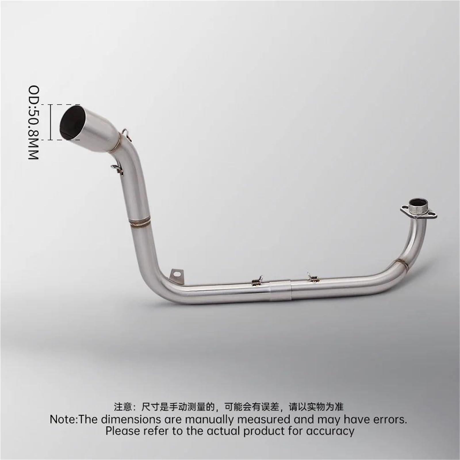 Per MSX125 51mm Adattato Modelli 2012-2020 Set Silenziatore Tubo Scarico Anteriore In Acciaio Inossidabile Moto(Style 1)