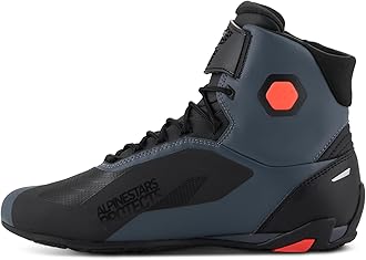 Alpinestars Faster-4 Motorcycle Shoes, Lightweight & Breathable, Seamless Knitted Construction & Advanced Protection