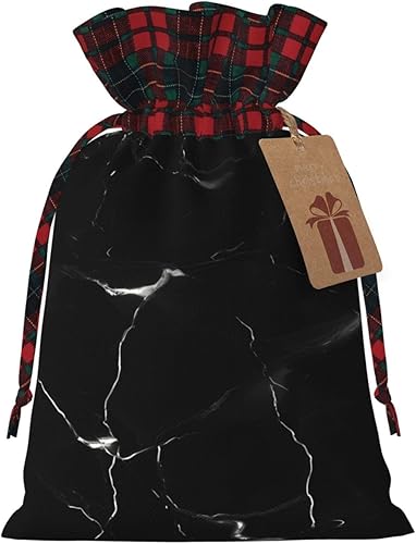 Miniatura 10 de MyPiky Bolsas de regalo de Navidad con estampado de pájaros en una rama de cuervo negro, bolsas de regalo de Navidad, bolsa de almacenamiento de