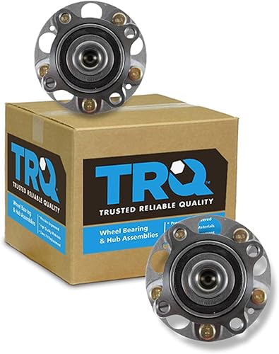 Vista 193 de TRQ Juego de Rodamientos de Rueda y Cubierta de Llanta Trasera para Conductor y Pasajero 2 Piezas Compatible con Infiniti G35 2003-2006 2007 G35