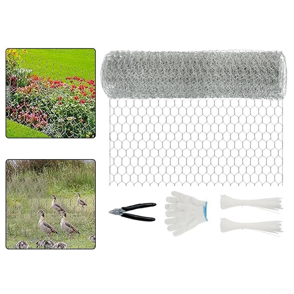 Rete Esagonale Zincata 35x1000cm Kit Recinzione