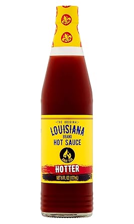 Louisiana Brand Hot Sauce, Hotter Hot Sauce 6 Fl Oz Pack of 1
