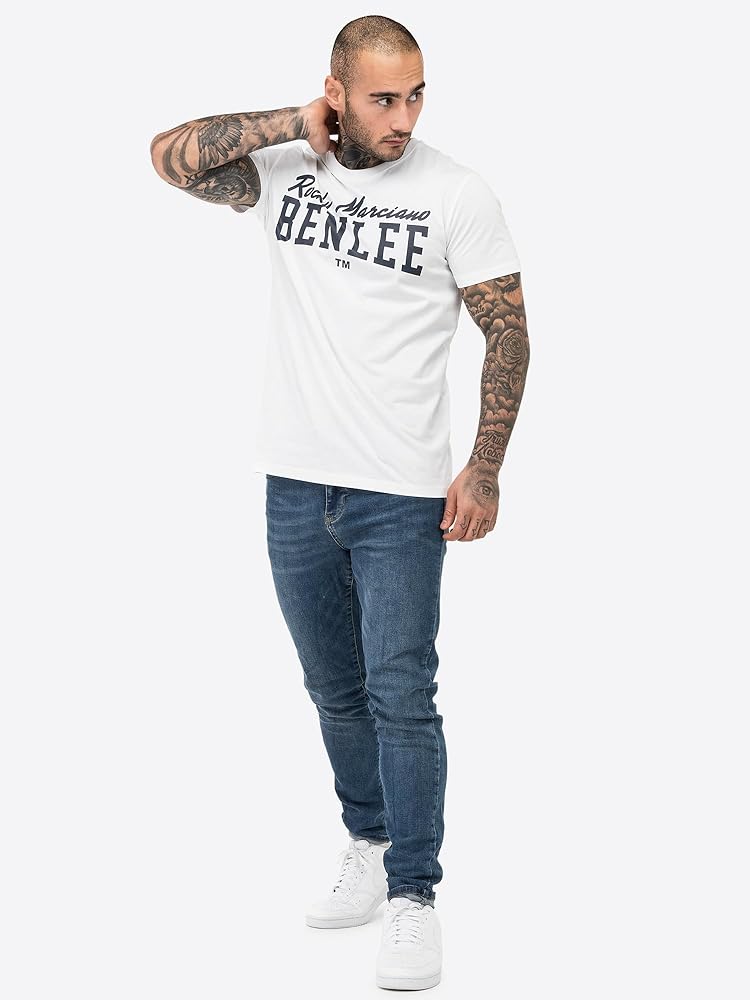 BENLEE Thailand T-shirt voor heren, smalle pasvorm, Legergroen, L