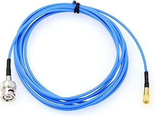 HangTon BNC to Microdot 10-32 Cable for Accelerometer Transducer Acoustic Vibration Test (1m, Straight)