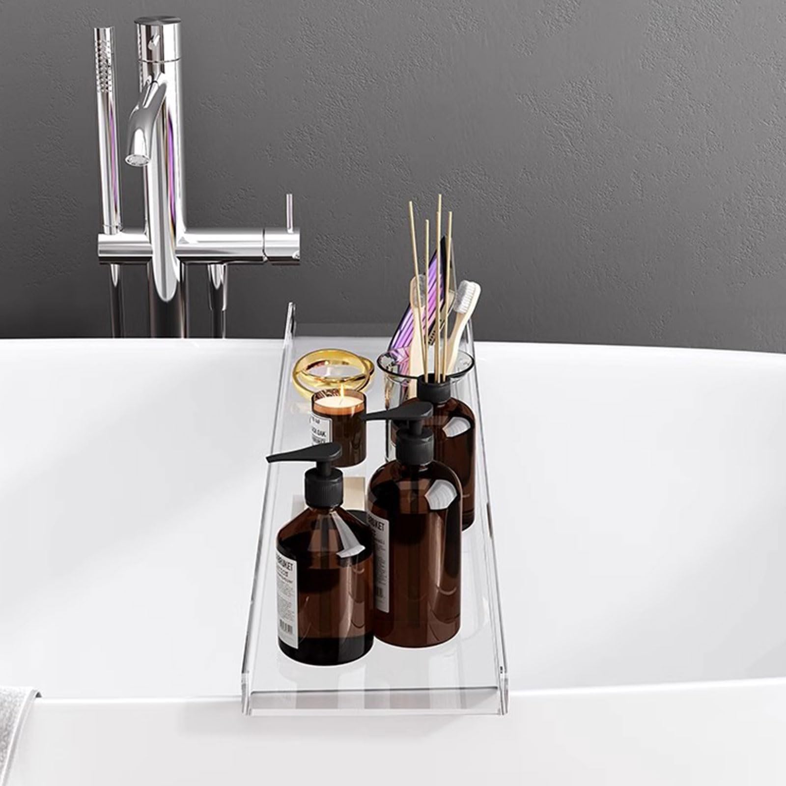Vassoio per vasca da bagno in acrilico, moderno nizer per Relaxat & Sto, accessori da bagno per esperienza spa, per gli amanti della cura di sé