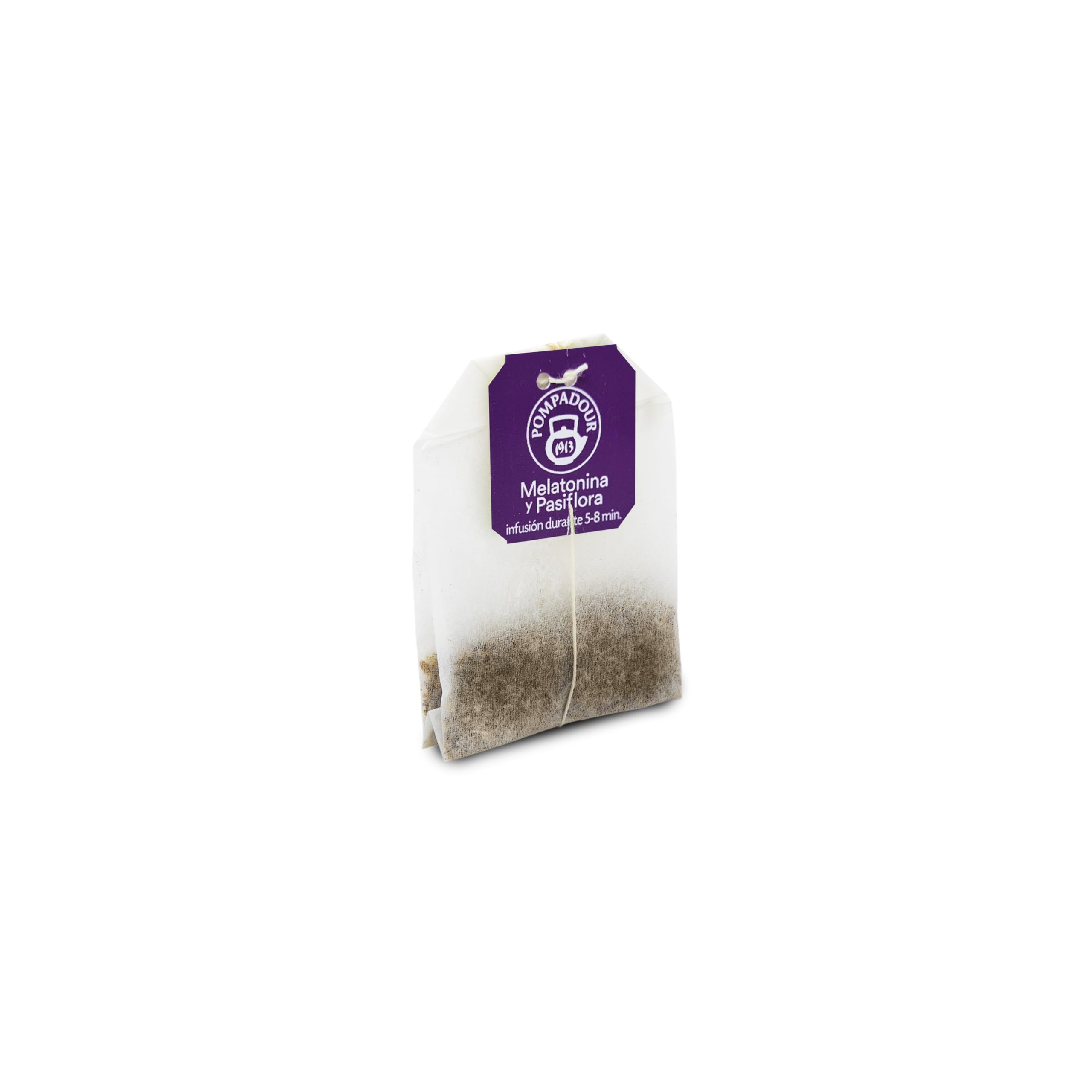 Pompadour | Melatonina y Pasiflora | Contribuye a Disminuir el Tiempo Necesario para Conciliar el Sueño | 1 Mg de Melatonina por Bolsita | 15 Bolsitas de 2 Gr