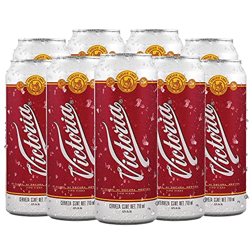 Cerveza Victoria tipo Viena 12 latones de 710ml, aroma a maltas y lúpulo,...