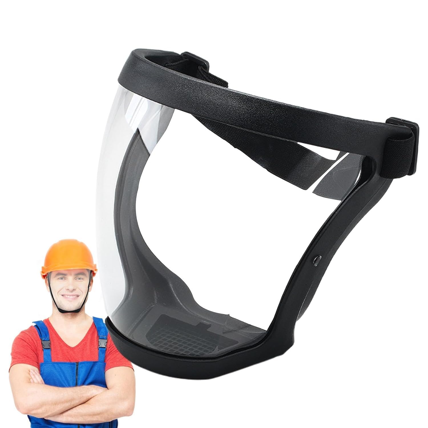 Face Shield helmet Visor Industrial Safety Coverage Full Face Protector Multipurpose Eye UV-Protective Clear Visibility for men women (Pack Of 1) 2