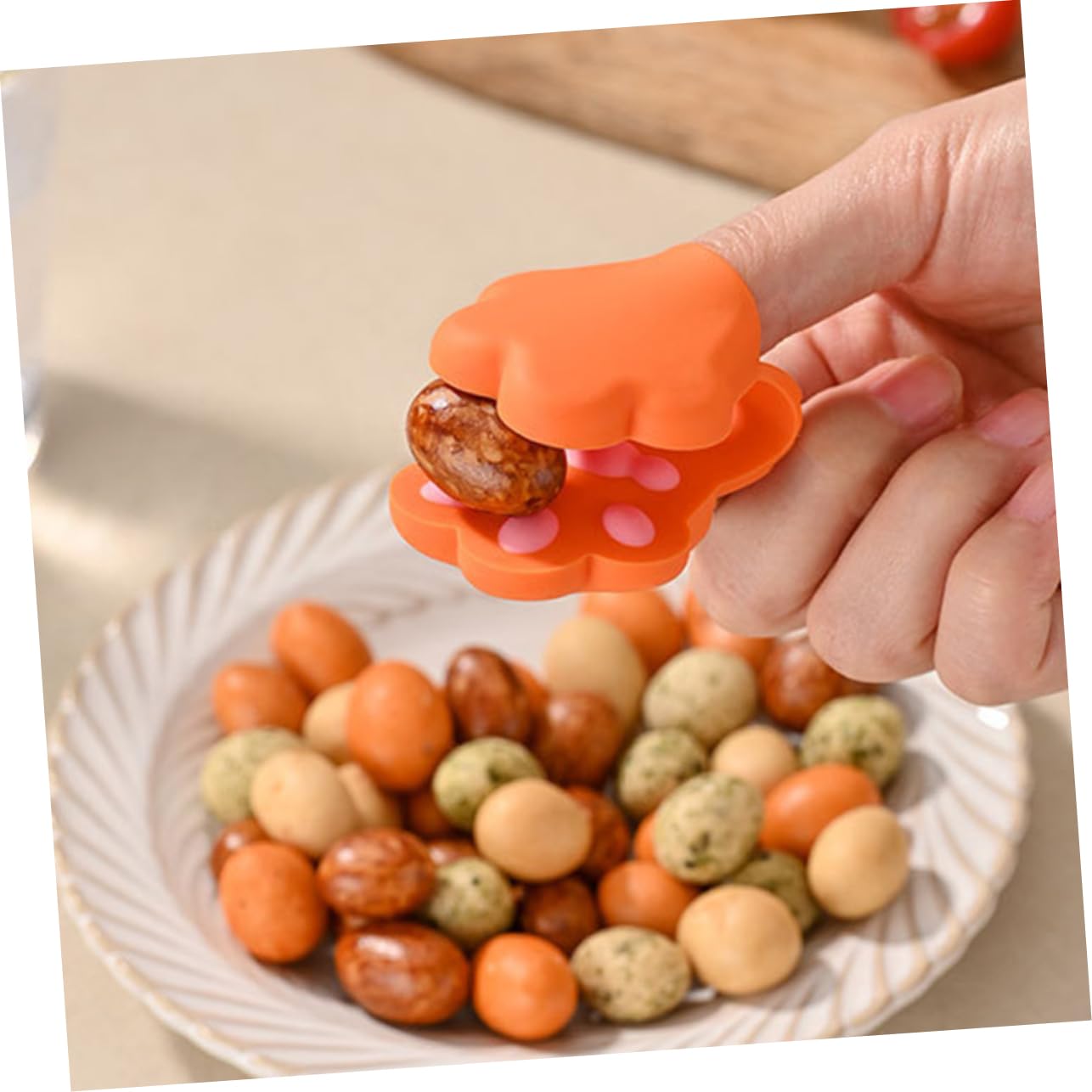 Alipis 8pièces Clips De Scellage Silicone Forme De Patte De Chat Pince à Snacks Et Alimentaires Pratique pour Conserver La Fraîcheur des Aliments