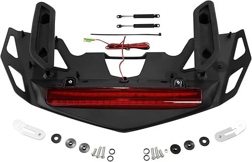 Miniatura 2 de TCT-MOTORPARTS Portaequipajes para maletero, luz de freno LED, lente roja para Honda Goldwing 1800 2021-2023