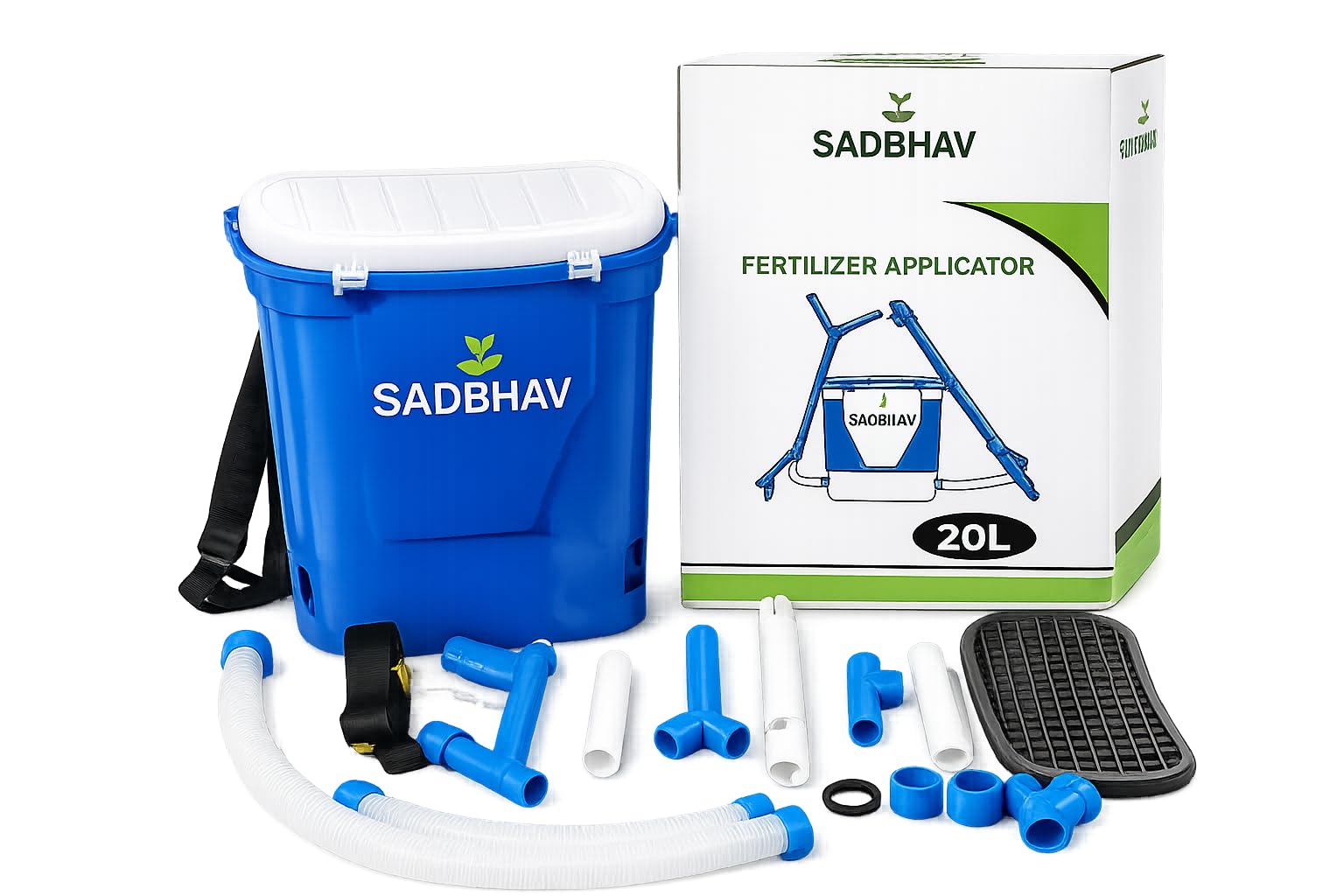 SADBHAV 20L Manual Backpack Fertilizer Applicator | Portable Granule Fertilizer Spreader | Adjustable Flow Rate | Agricultural Fertilizer Dispenser for Farms, Gardens, Vegetables & Crop Fields-image-25