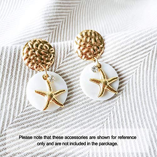 Beadthoven 100Pcs 18K Gold Plated Brass Rhinestone Charms Pendants Mini Round Crystal Clear Charms Beads For Women Diy Jewelry Making Hole1: 1Mm #TOP5