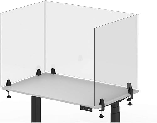 Offex Reclaim - Divisor de escritorio acrílico para estornudos, 30 x 30 pulgadas, transparente