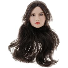 1/6 Scale Female Head Sculpt With Hair Vivid Beauty Charming Girl Doll Head Sculpture For Cosplay And Photographing 1/6 Scale Female Figure Sculpt