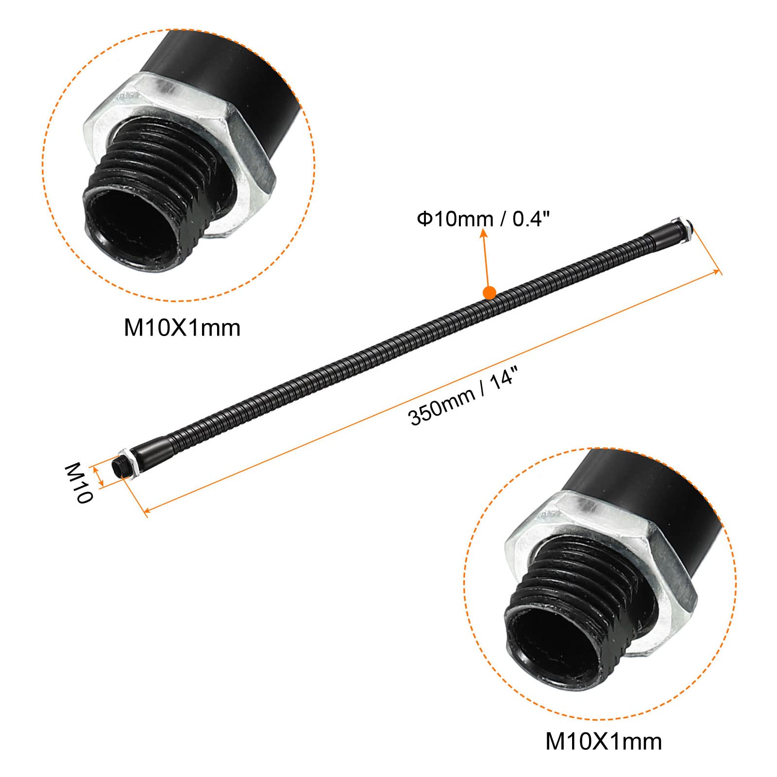 PATIKIL 31.5" Universal Gooseneck Hose - Image 2