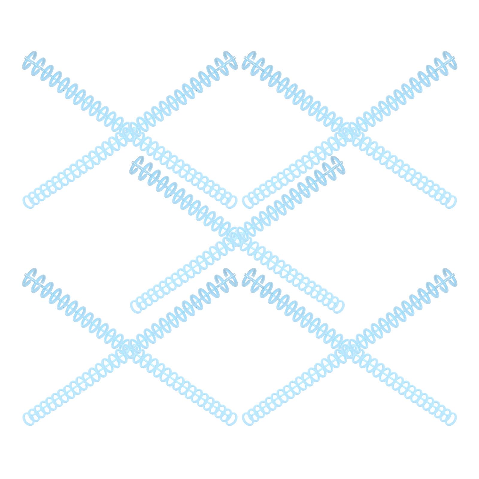 DOITOOL Click Binding Rings 30 Hole Binding Spines for Spiral Book Binder Coils and Student Document Combs in Office and School