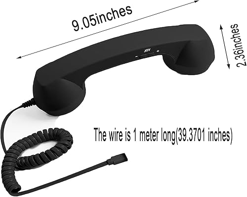 Miniatura 2 de USB Vintage Telephone, Retro Phone Handset for Home Office, Classic Design with Modern Connectivity (Pink)