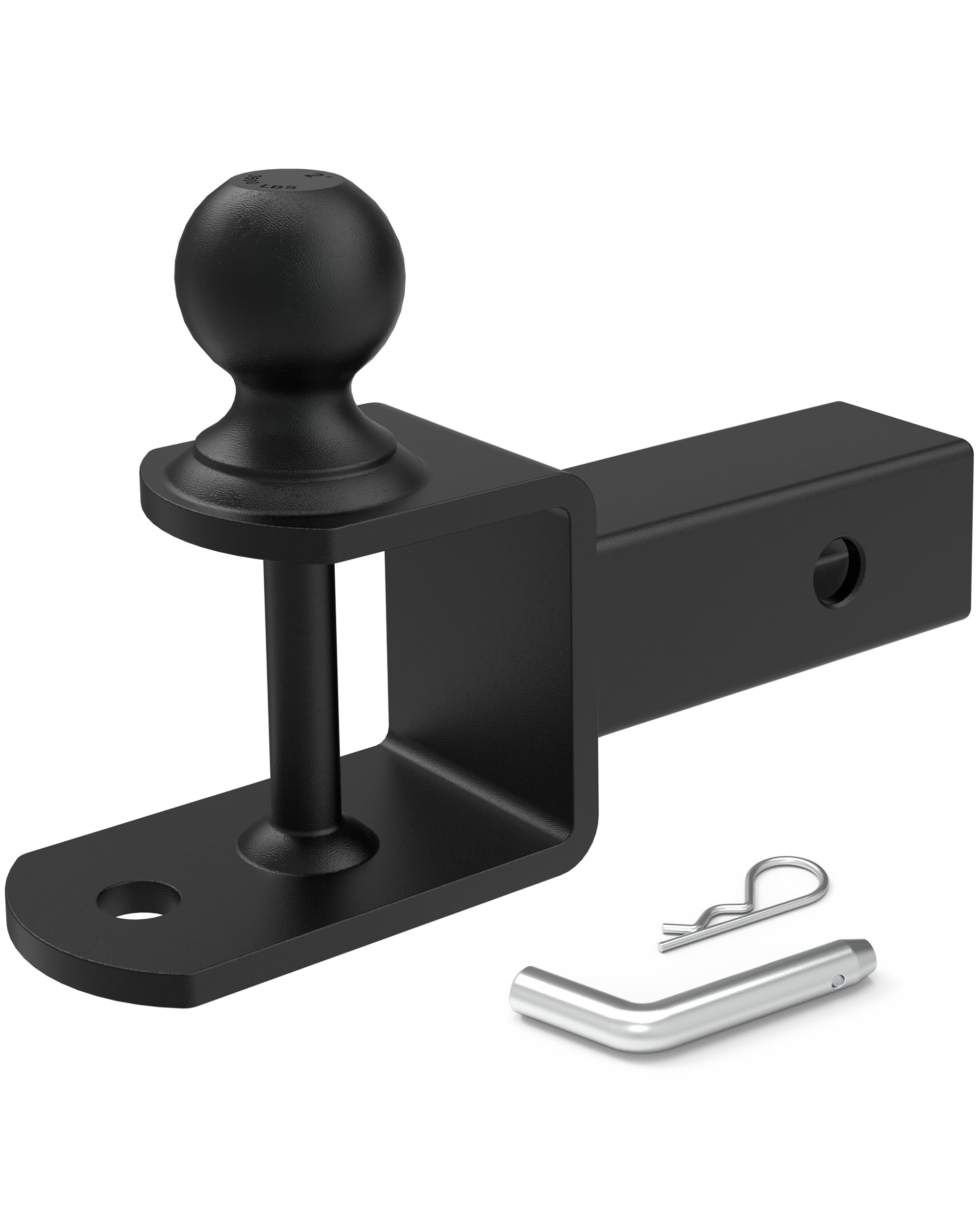 RETRUE ATV UTV Trailer Hitch for 2 inch Receiver, 3-in-1 Ball Mounts
