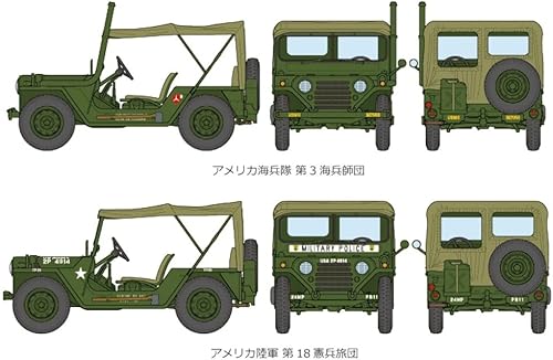Miniatura 6 de Tamiya 300035334-135 US M151A1 Transporte Vehículo Vietnam, Verde