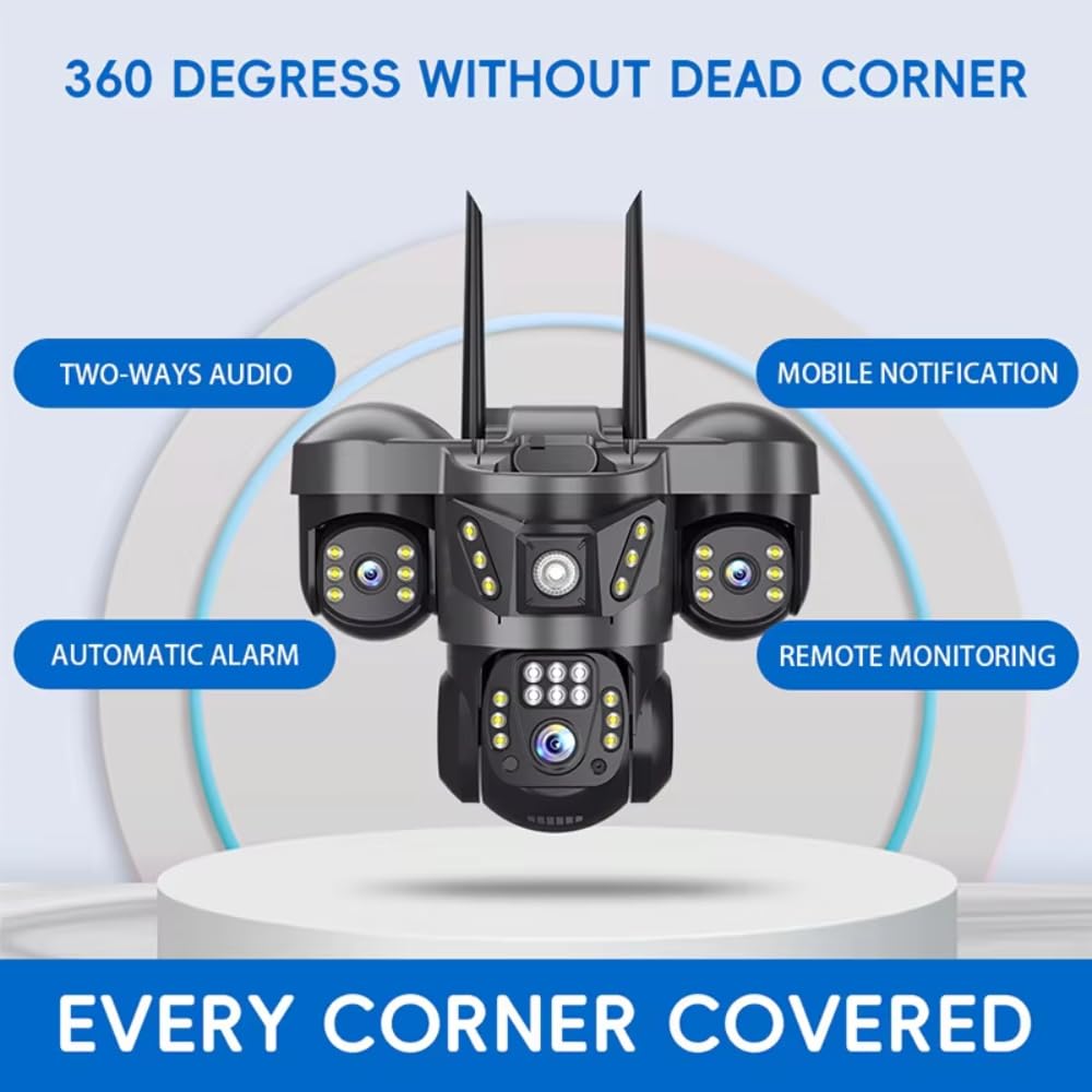 Maizic 4G Security Camera - 3 Lens, HD Outdoor CCTV -3