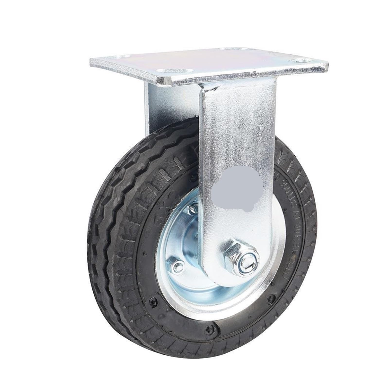 MXXDMOPD 1 Piece casters Heavy Duty 6 inch Inflatable Directional Wheels Rubber air wear-Resistant Hotel Luggage cart(6-inch-A-fixed)