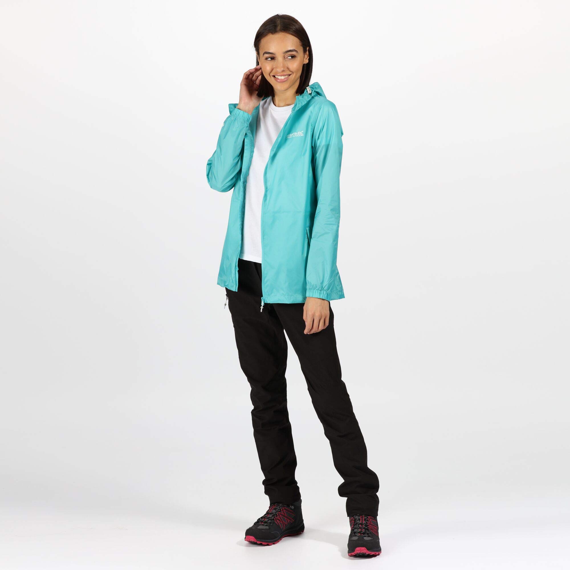 Regatta Pack-it Ii' Damen atmungsaktive versiegelte Nähte verstaubare Kapuzenjacke wasserdichte Schale – Bild 6