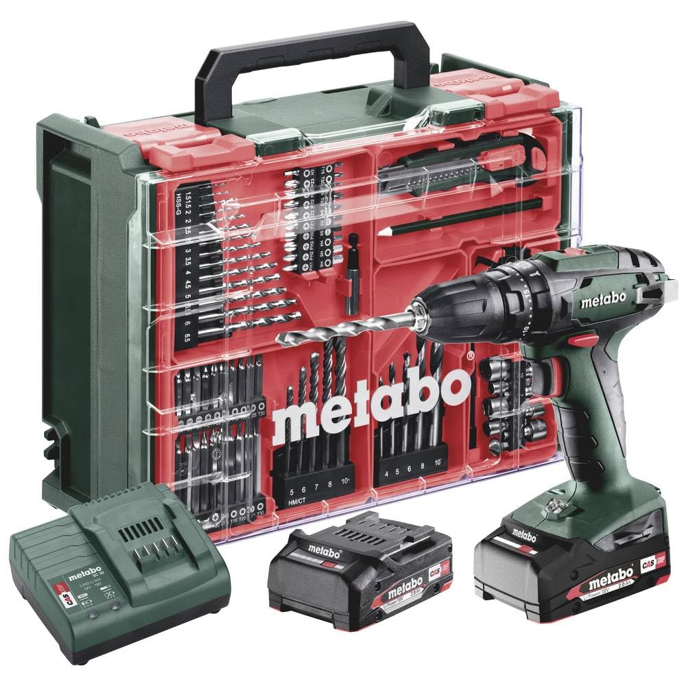 TALADROS - ATORNILLADORES DE PERCUSIÓN DE BATERÍA - Con batería de 18 V SB 18 Set Taller portátil