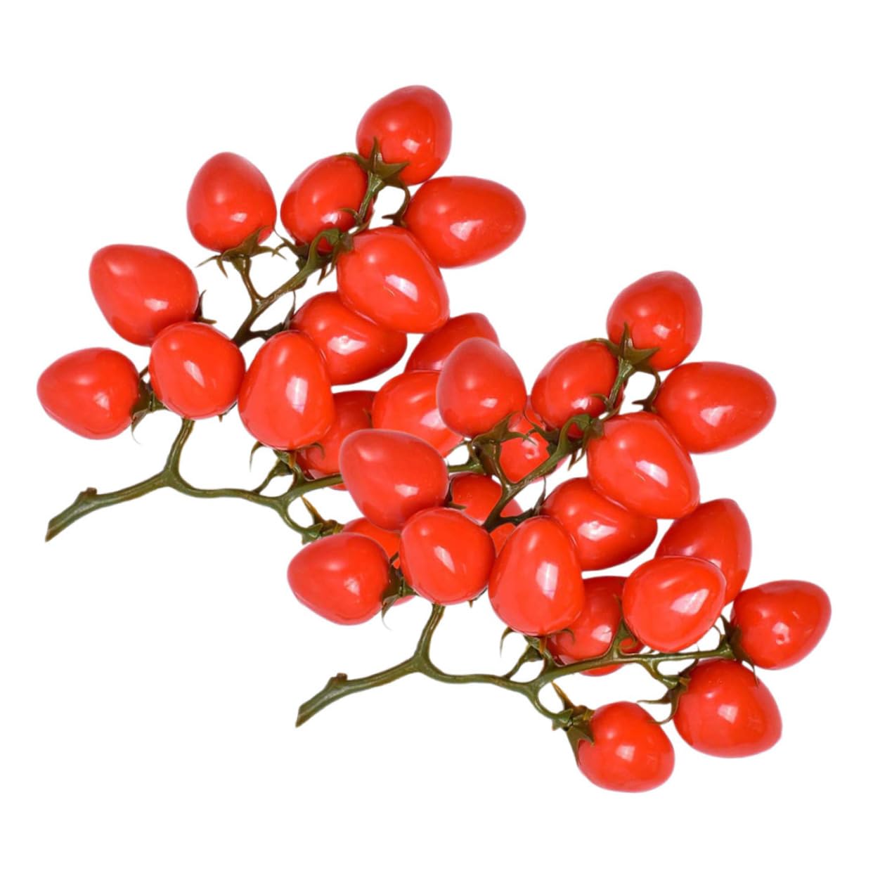 TOPBATHY 10 STK Nachahmung Tomate Heimdekorationen Kirschtomaten-Modell Dekore Aus Künstlichen Früchten Dekorative Cherry-Tomaten- -Requisiten Fotografie-Requisiten Hausbedarf Rot Schaum