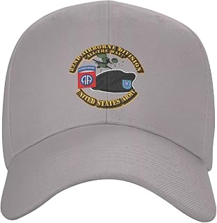 TANGZHONGK 82nd Airborne Division1 Men's Hats Women's Baseball Caps Fashion Casquette Adjustable Dad Hats Black