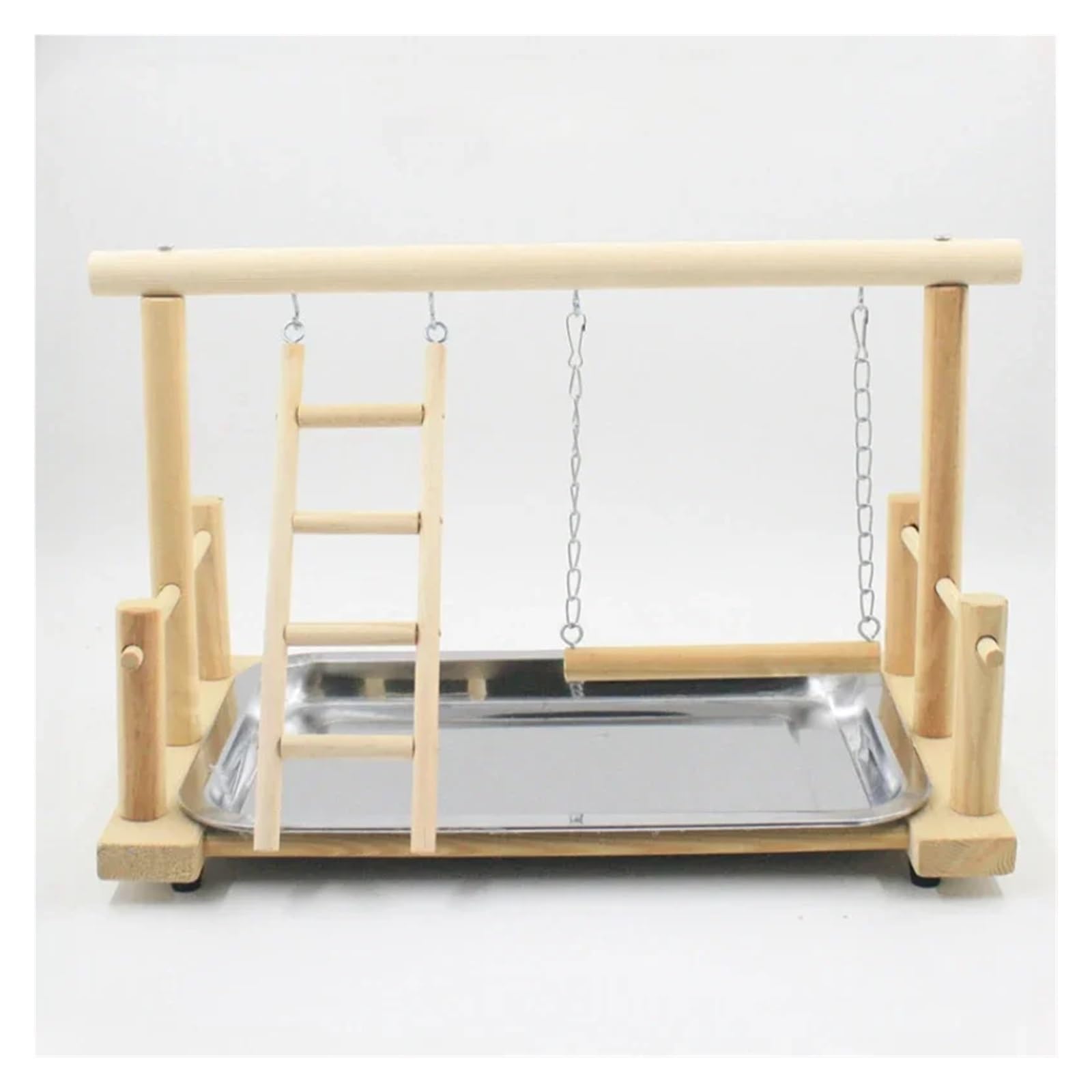 Posatoio per pappagalli Supporto for gabbia for uccelli, supporto for pappagalli, altalena e scala in legno for parco giochi, giocattolo for