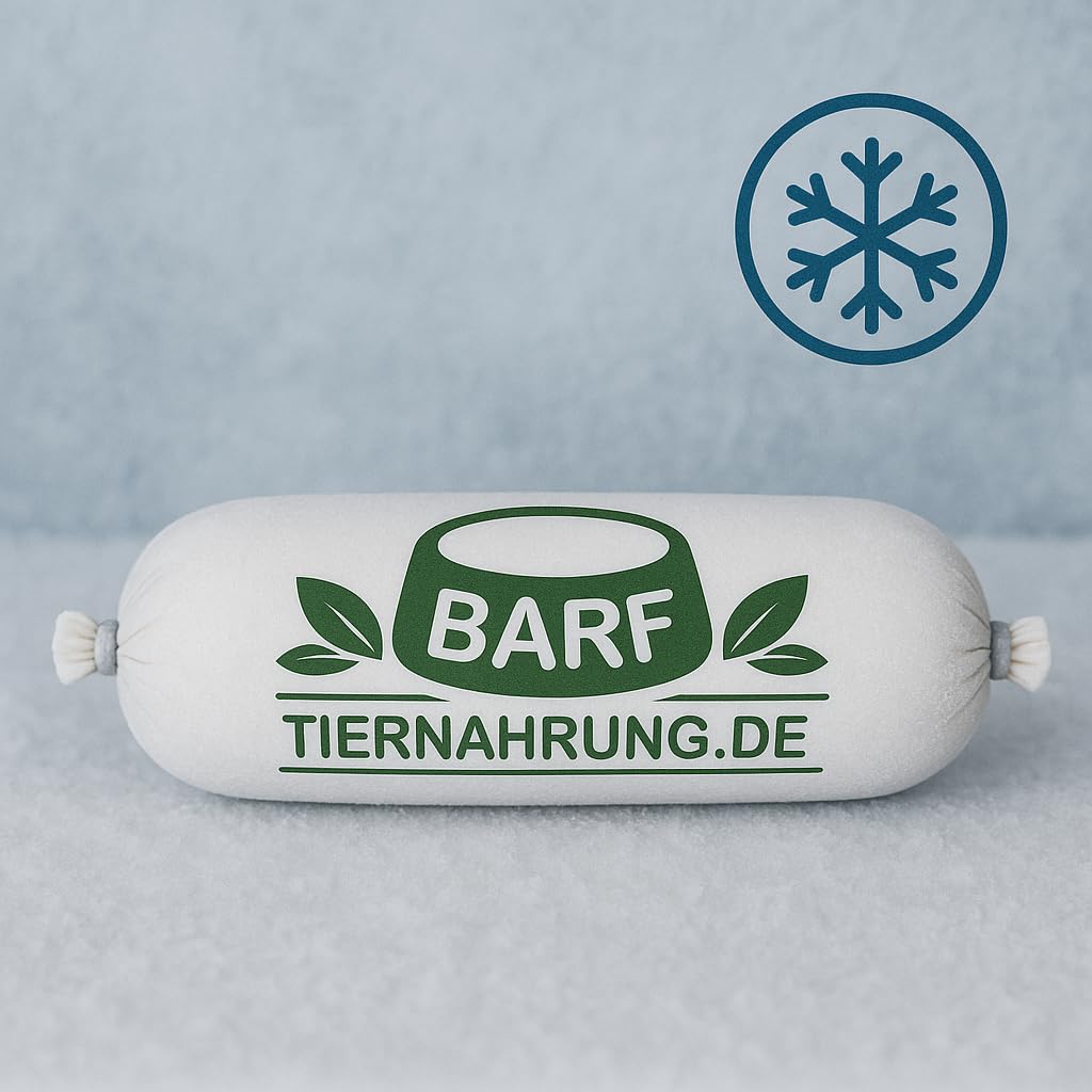 Barf Pute Menü - Putenfleisch mit Gemüse-Obst-Mix für Hunde, 17 kg (34 x 500 g) – gewolftes Frostfleisch aus Pute – Tiefkühl-Hundefutter ohne Zusatzstoffe – natürliches Barf Rohfutter