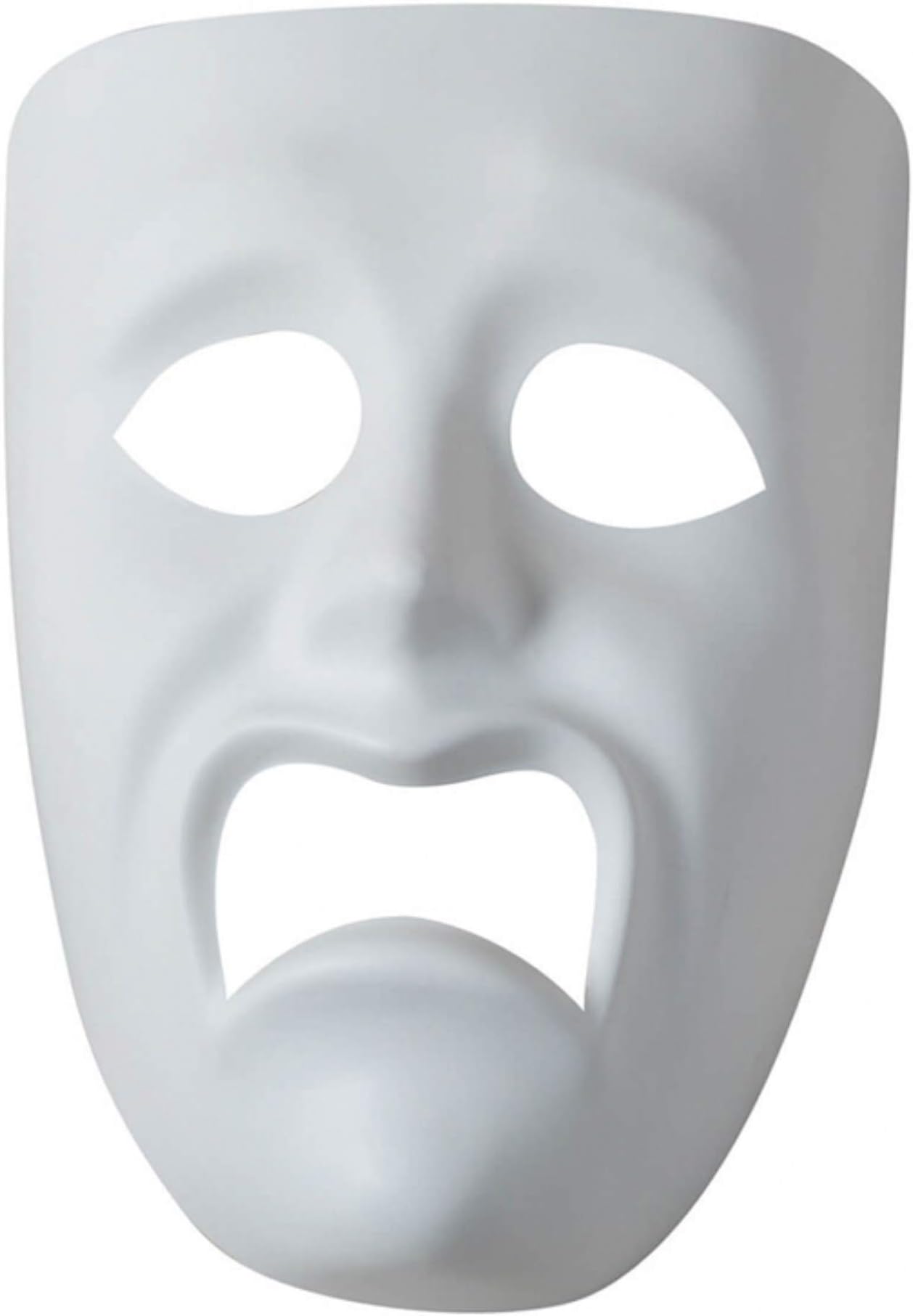 Creativity Street PM4210 Pacon PACAC4210 Plastic Mask, Sad Face,White