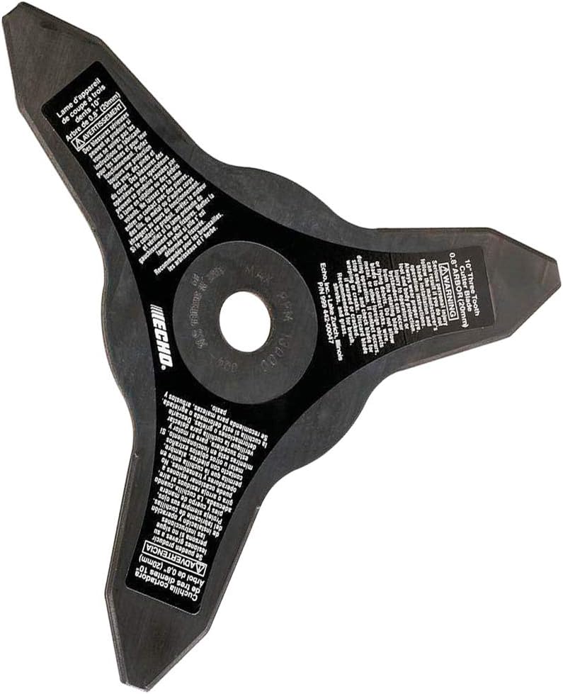 99944200047 OEM Genuine Echo Three Cutter Metal Blade for SRM Trimmers 20mm Arbor and E-Book in A Gift