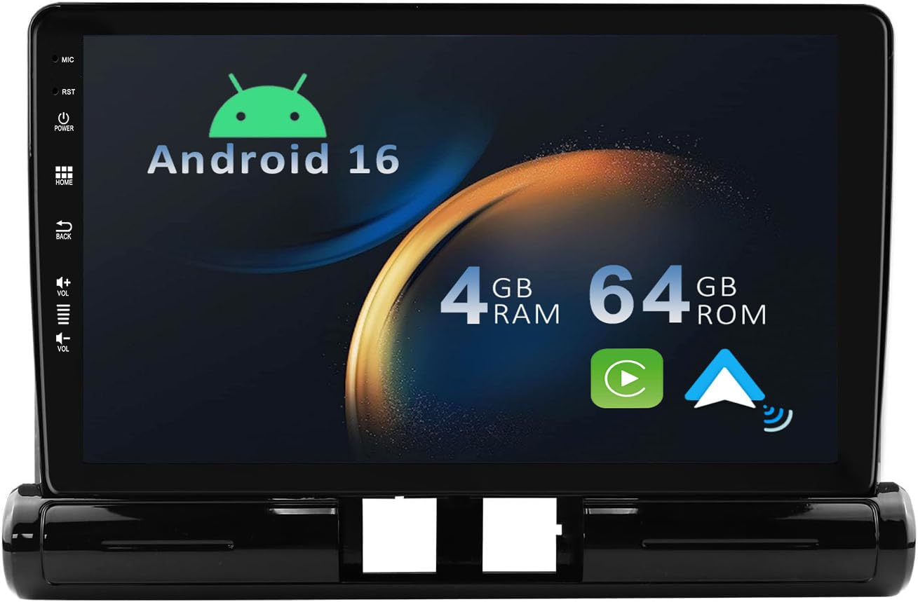 [4+64G]Android 16 2 Din Radio con navigazione per Citroen C3/C3 Aircross 2017-2023 -[Integrato CarPlay/Android Auto/DSP/GPS/Bluetooth 5.0/MirrorLink/Controllo del volante]-IPS 9" Touch