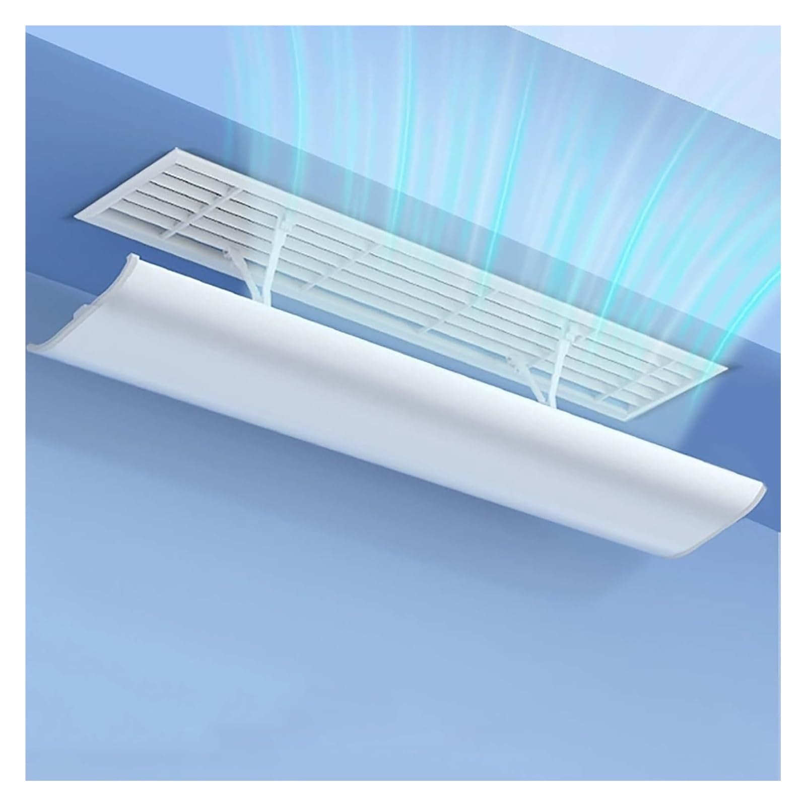 Adjustable AC Air Diverter for Ceiling Wall Vents Multiple Sizes(50cm/19.6in)