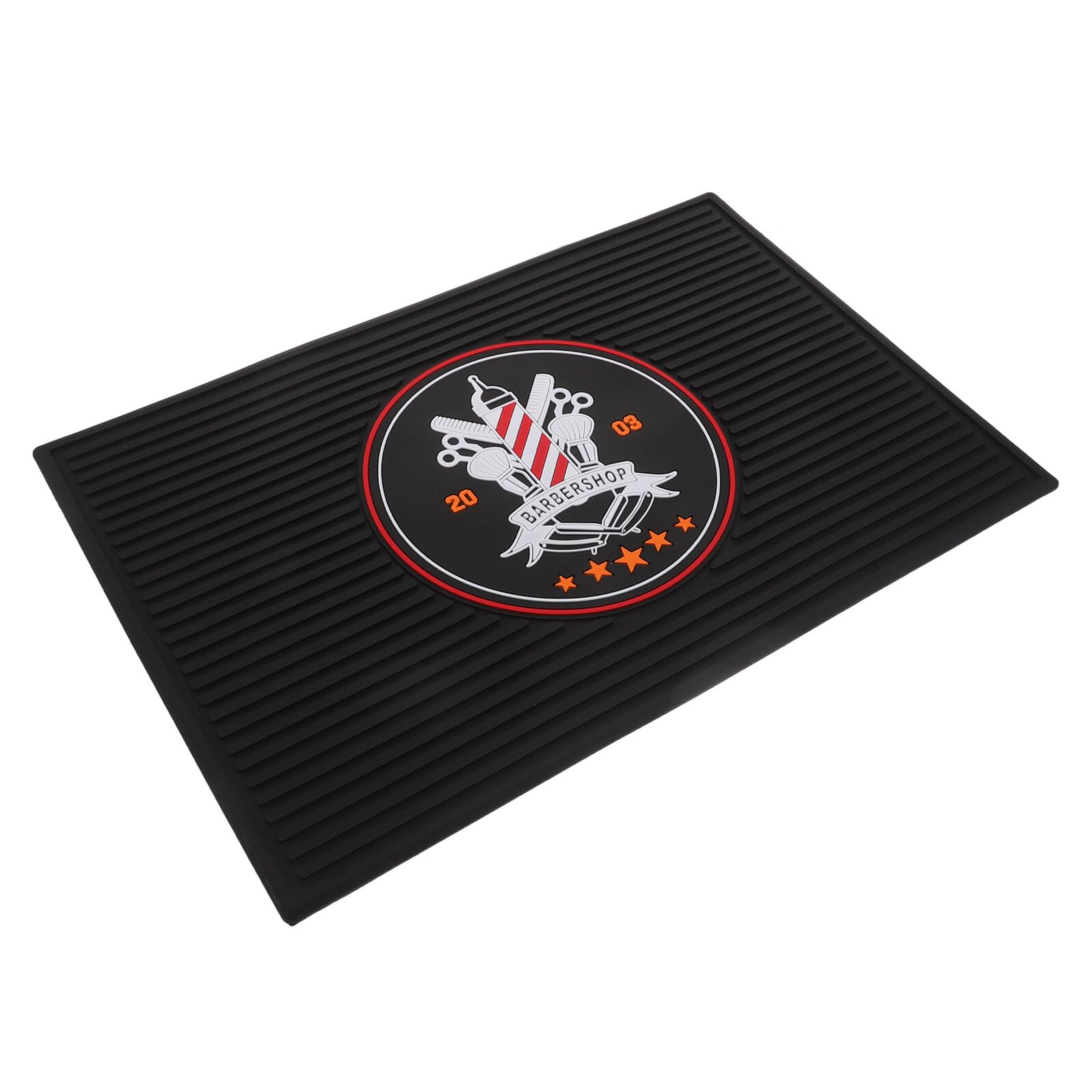 Tapete Organizador de Barbería de Silicona Negro 45x30x0, 5 Cm