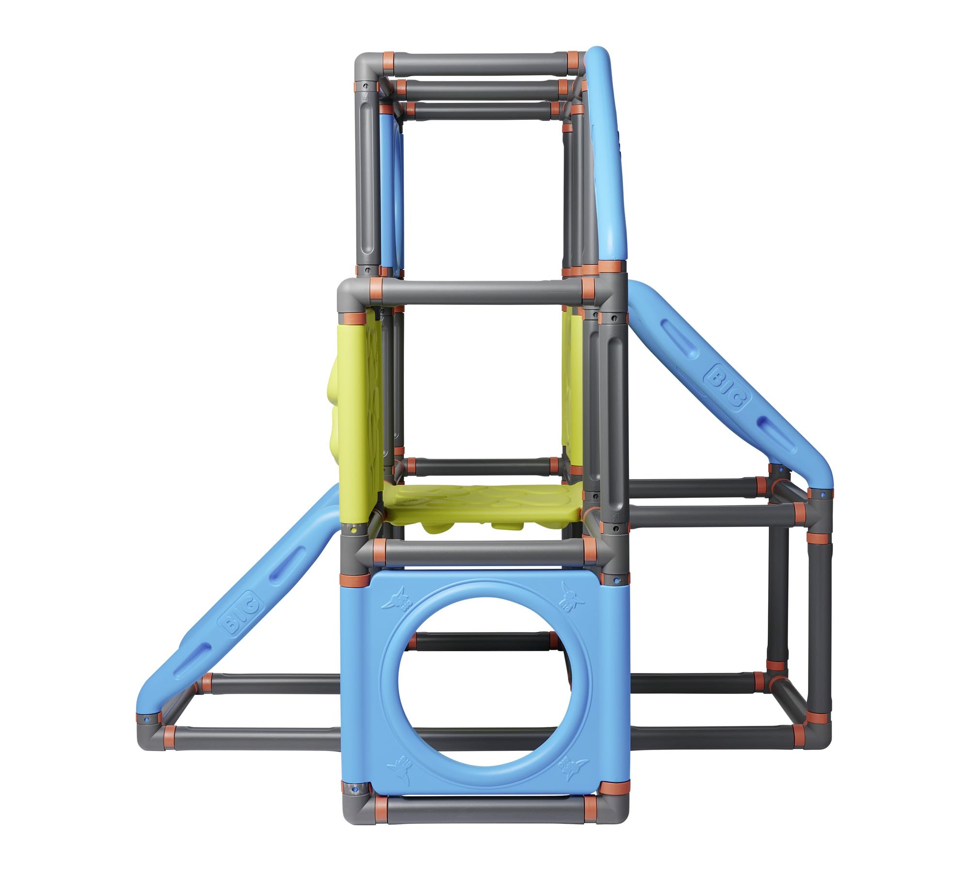 BIG - Kraxxl Marco de Escalada- Estructura Infantil para Trepar y Escalar al Aire Libre, 246 Piezas, Tore de Juego para Escalar y Hacer Boulder, 140x140x140cm, A Partir de 3 años (800055702)