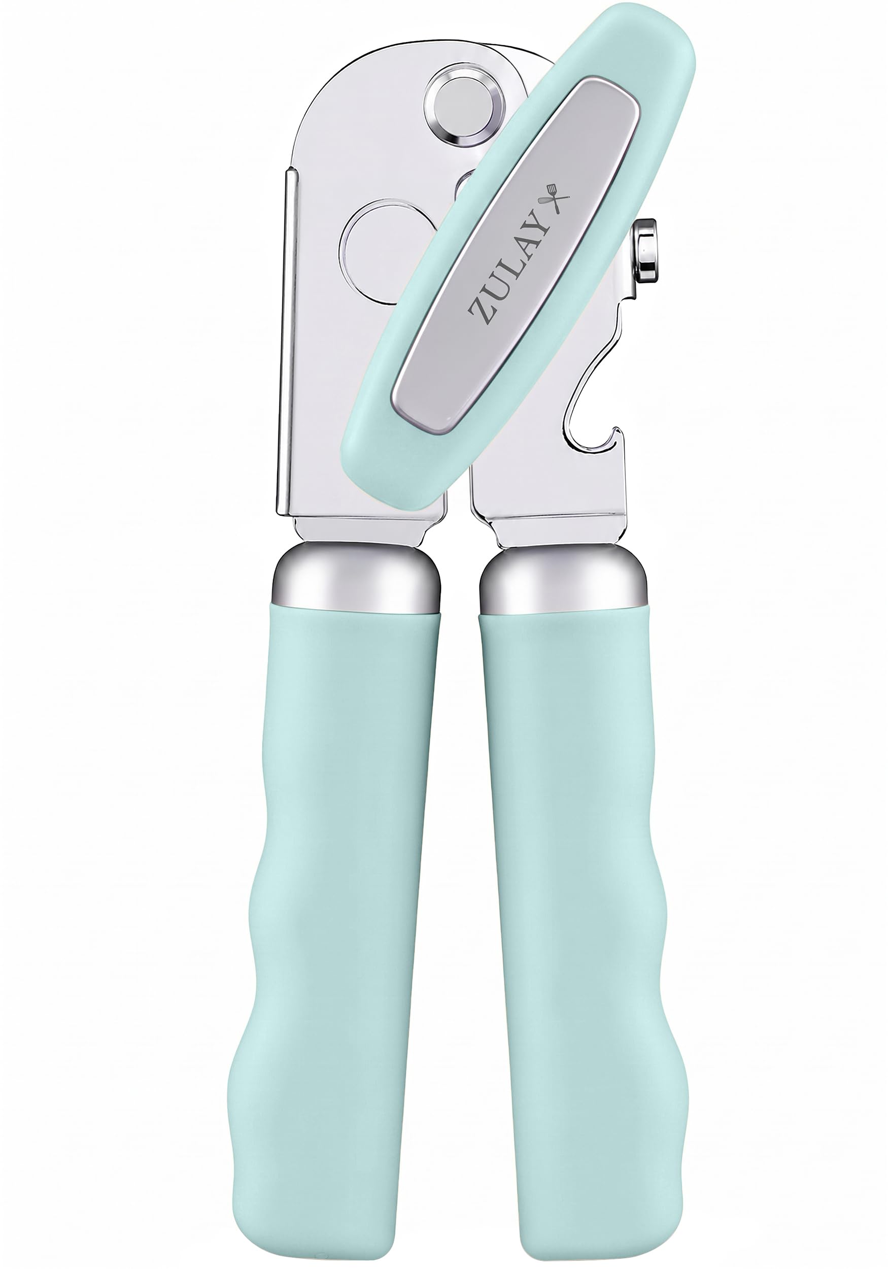 Zulay Kitchen Stainless Steel Swing Open Manual Can Opener Comfortable Grip