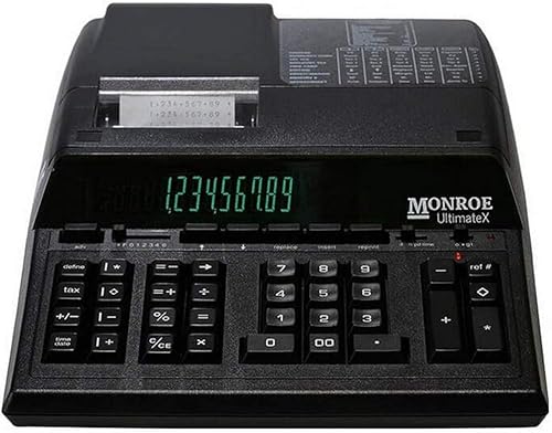Monroe UltimateX - Calculadora ejecutiva de impresión con capacidades de edición y reimpresión