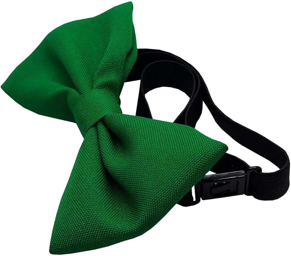 Gravata Borboleta Pet Cachorro Gato (Verde Bandeira, Porte P/M)