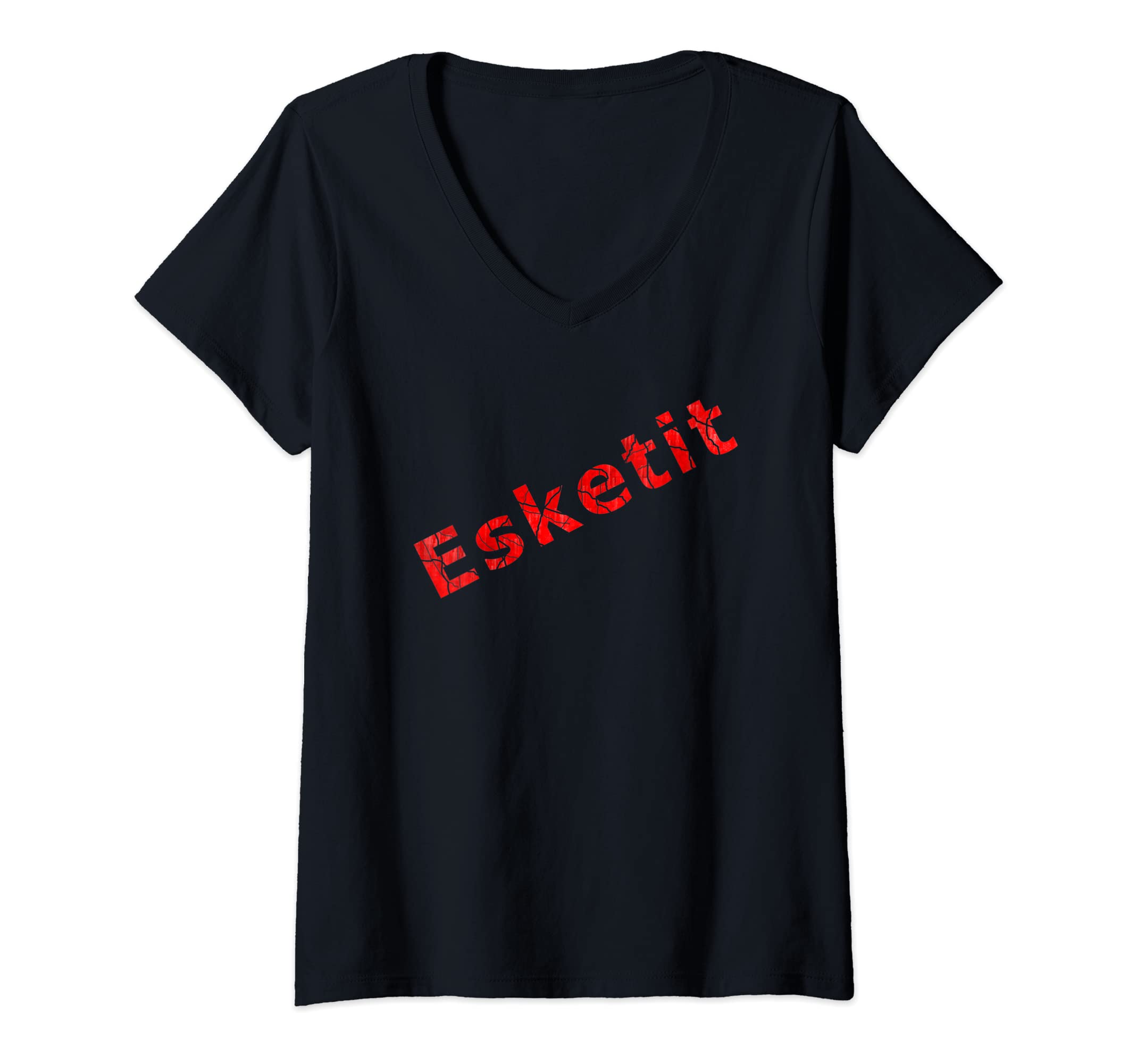 HHop Music Shirts StoreWomens Esketit Rap Hip Hop Fan V-Neck T-Shirt