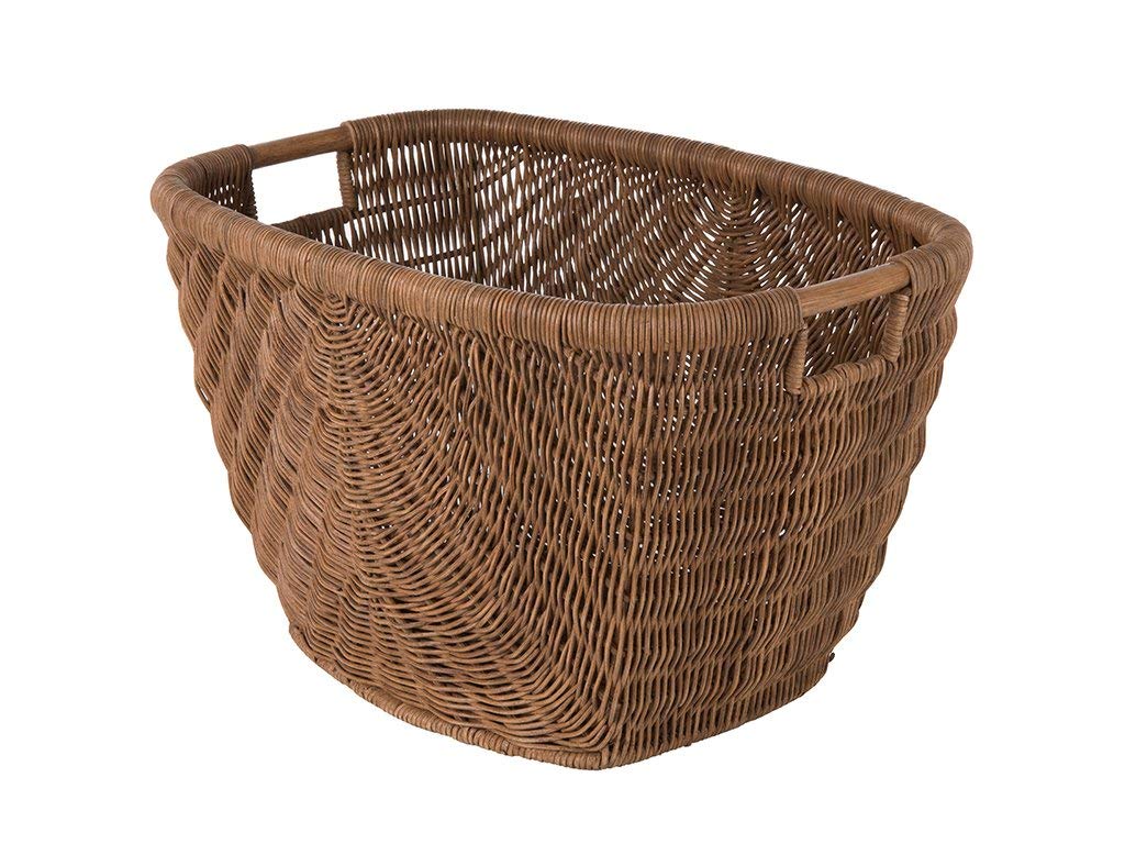 Kouboo Decorative Storage Basket, Wicker, Brown, One size