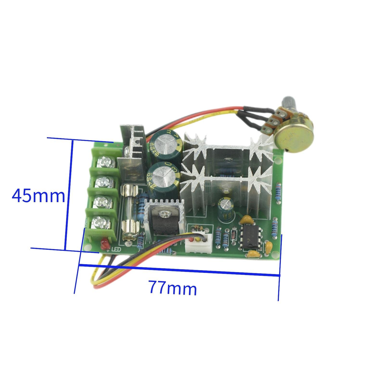 CONQUERALL 895 Motore CC 12V 9000RPM/24V 18000RPM Motore CC ad alta potenza con staffa di collegamento M10-5 Set di lame per sega e regolatore di velocità 20A