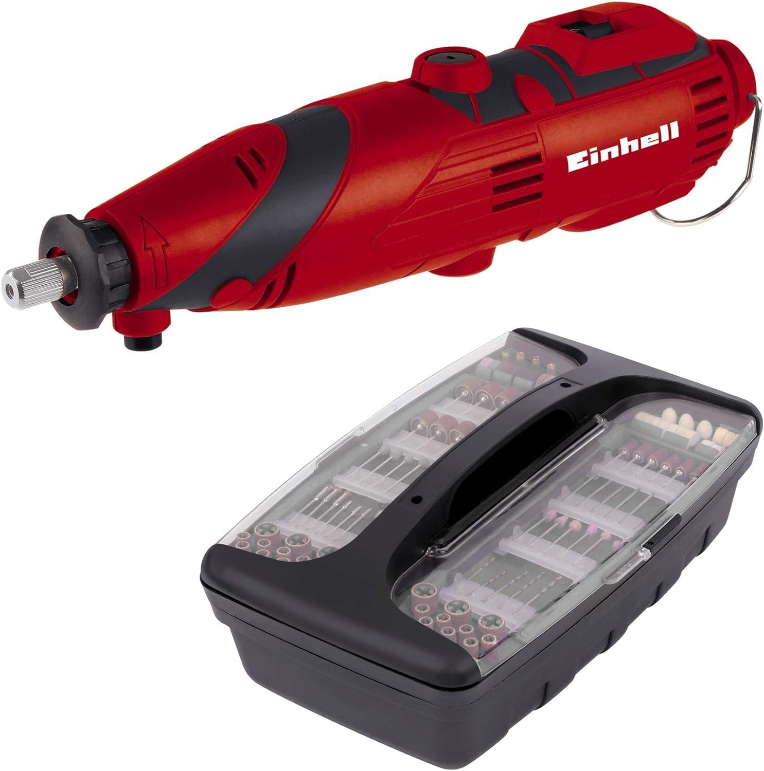 Einhell Grinding and Engraving Tool 135W, 10000-32000 1/Min Speed, Telescopic Stand, Flexible Shaft, Incl. Accessory and Storage Case TC-MG 135 E
