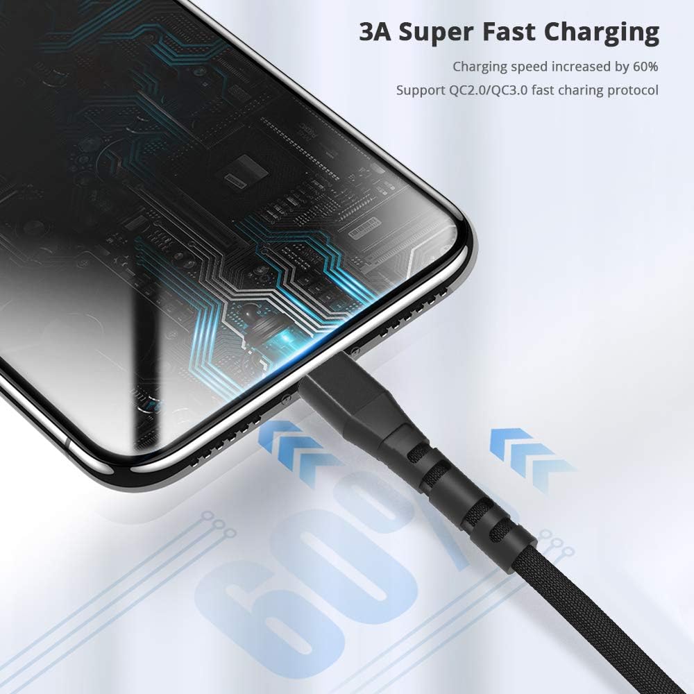 Suреr Sаlе 🛒 Onvian 3A USB Type C Fast Charging Cable with Timing Function, USB A to USB C Timed Nylon Braided Charge Cord Compatible with Samsung Galaxy S10 S9 S8 Plus and Other USB C Charger - (3.3FT/1M)