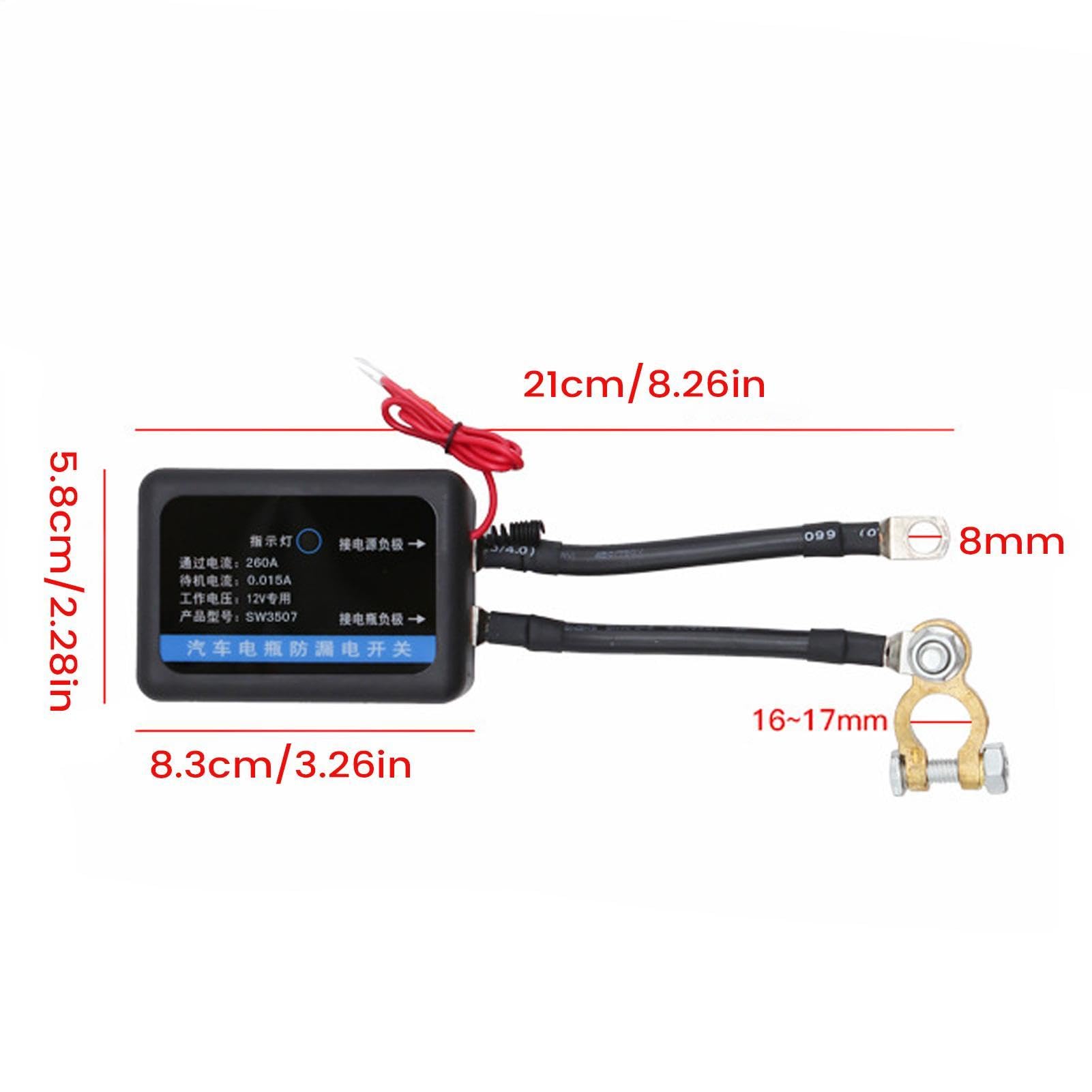 Interruttore di separazione batteria per auto telecomandato senza fili da 12 V, in rame puro | Controllo di separazione della batteria dell'auto con telecomando per meccanici, parcheggi a lungo termine in inverno